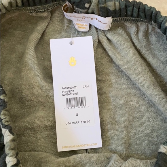 Spiritual Gangster camo joggers, S ( brand new) - Picture 4 of 6
